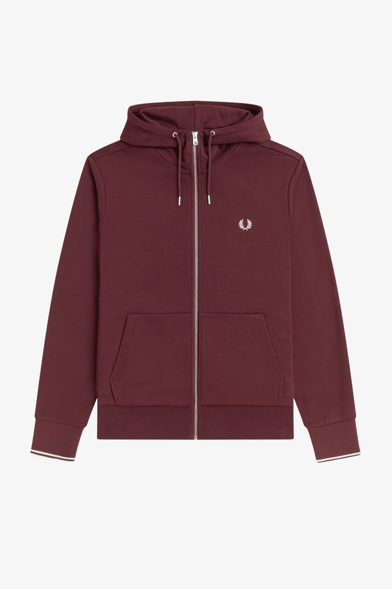 Fred Perry - Felpa zip con cappuccio