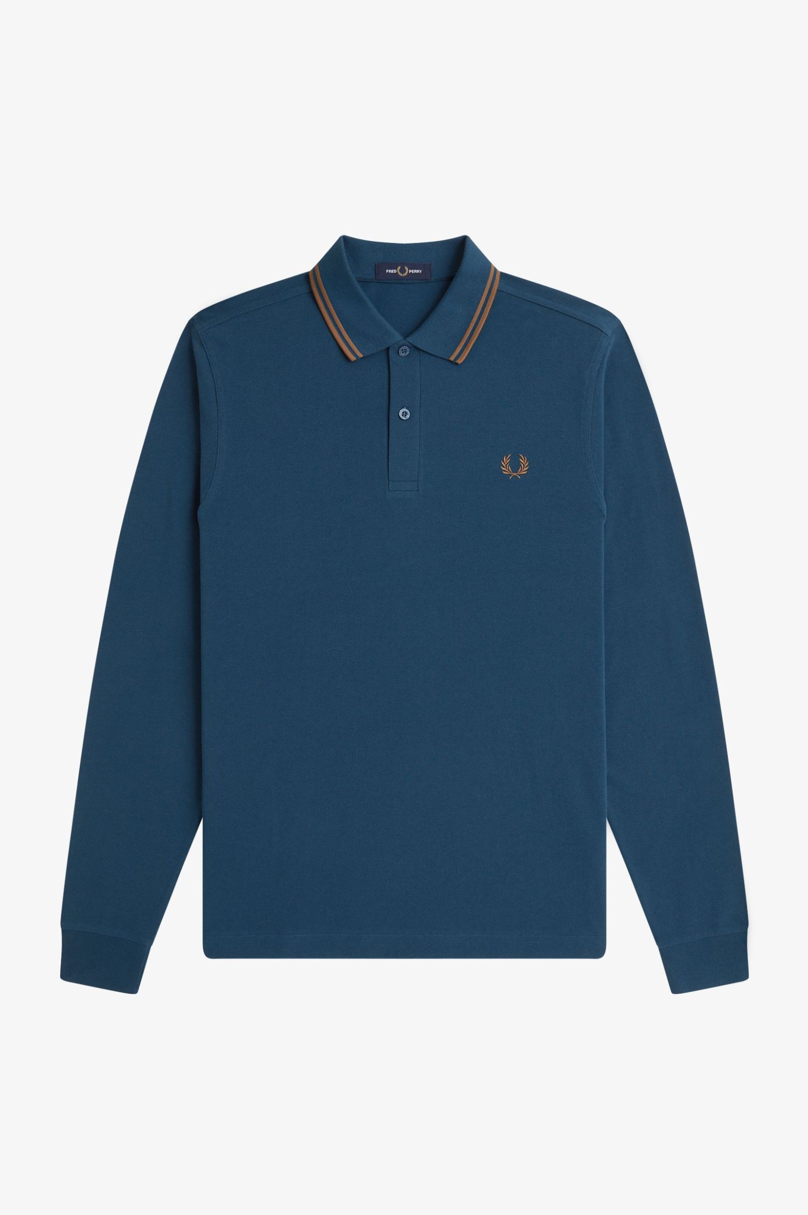 Fred Perry - Polo manica lunga con doppia riga