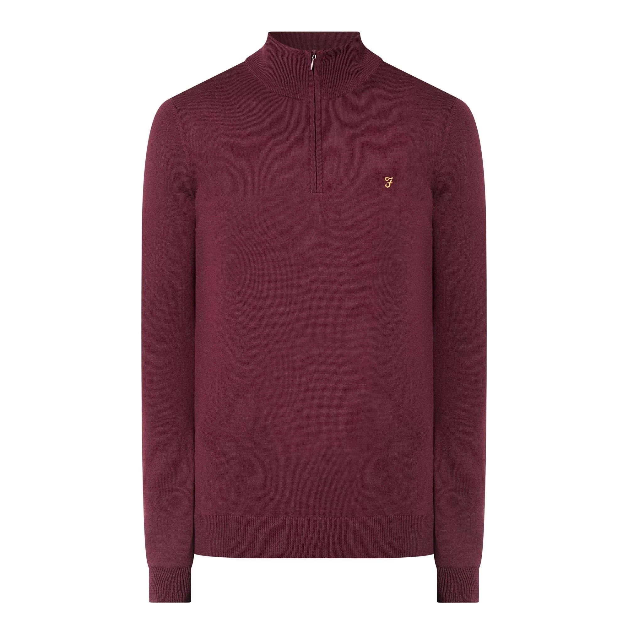 Farah - Redchurch Merino Wool Quarter Zip