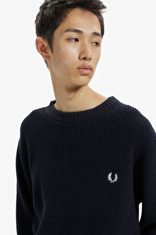 Fred Perry – Textured Lambswool Jumper – ModernistShop