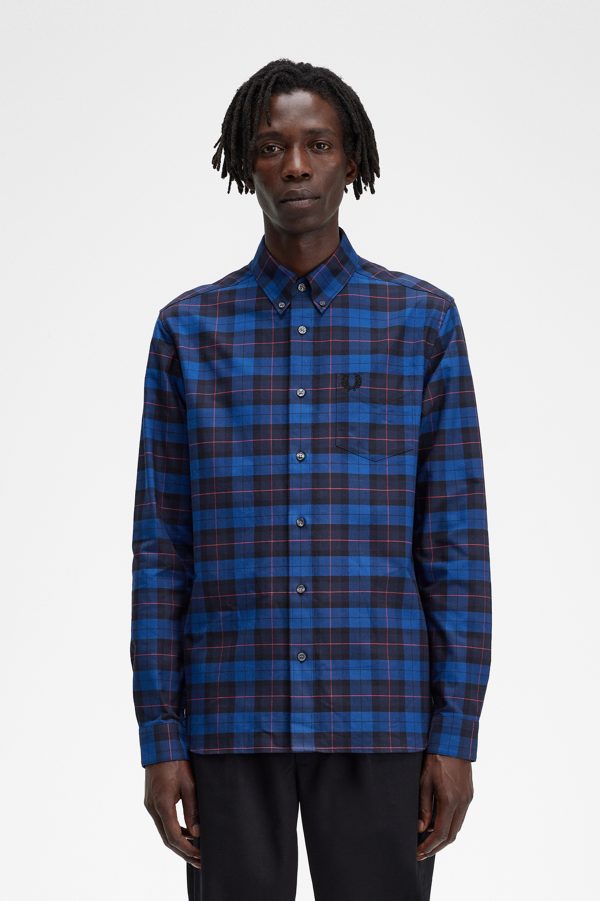 Fred perry tartan outlet shirt