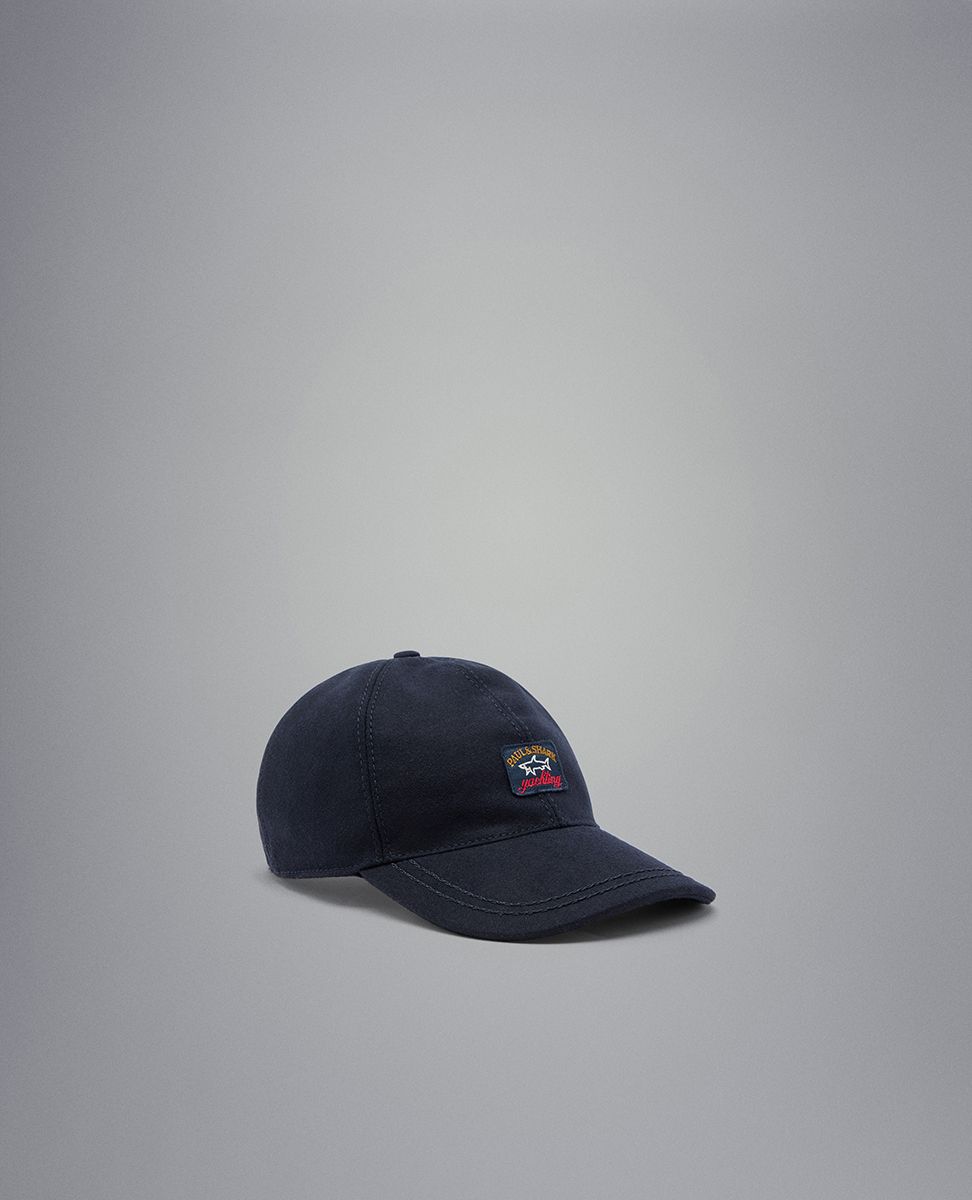 Paul Shark – Wool baseball cap with iconic badge – ModernistShop