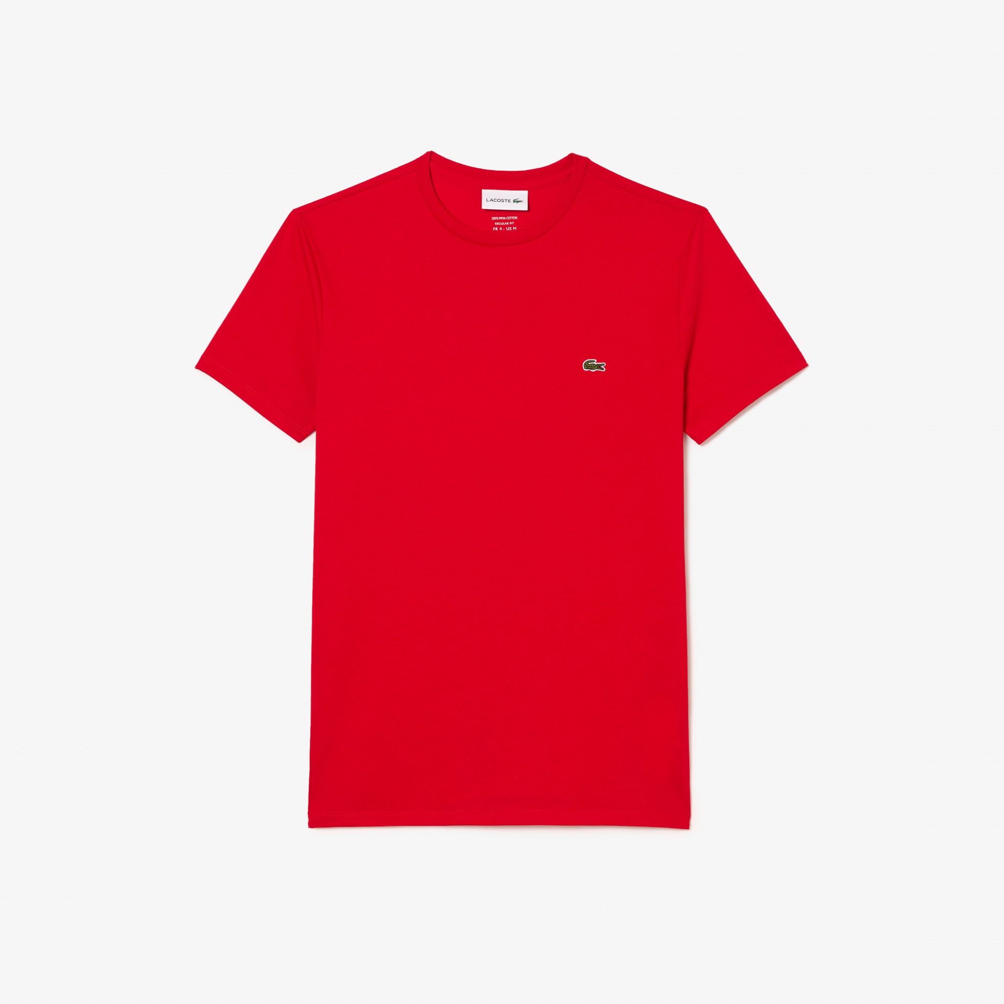 Lacoste - T-Shirt in Jersey di Cotone Pima
