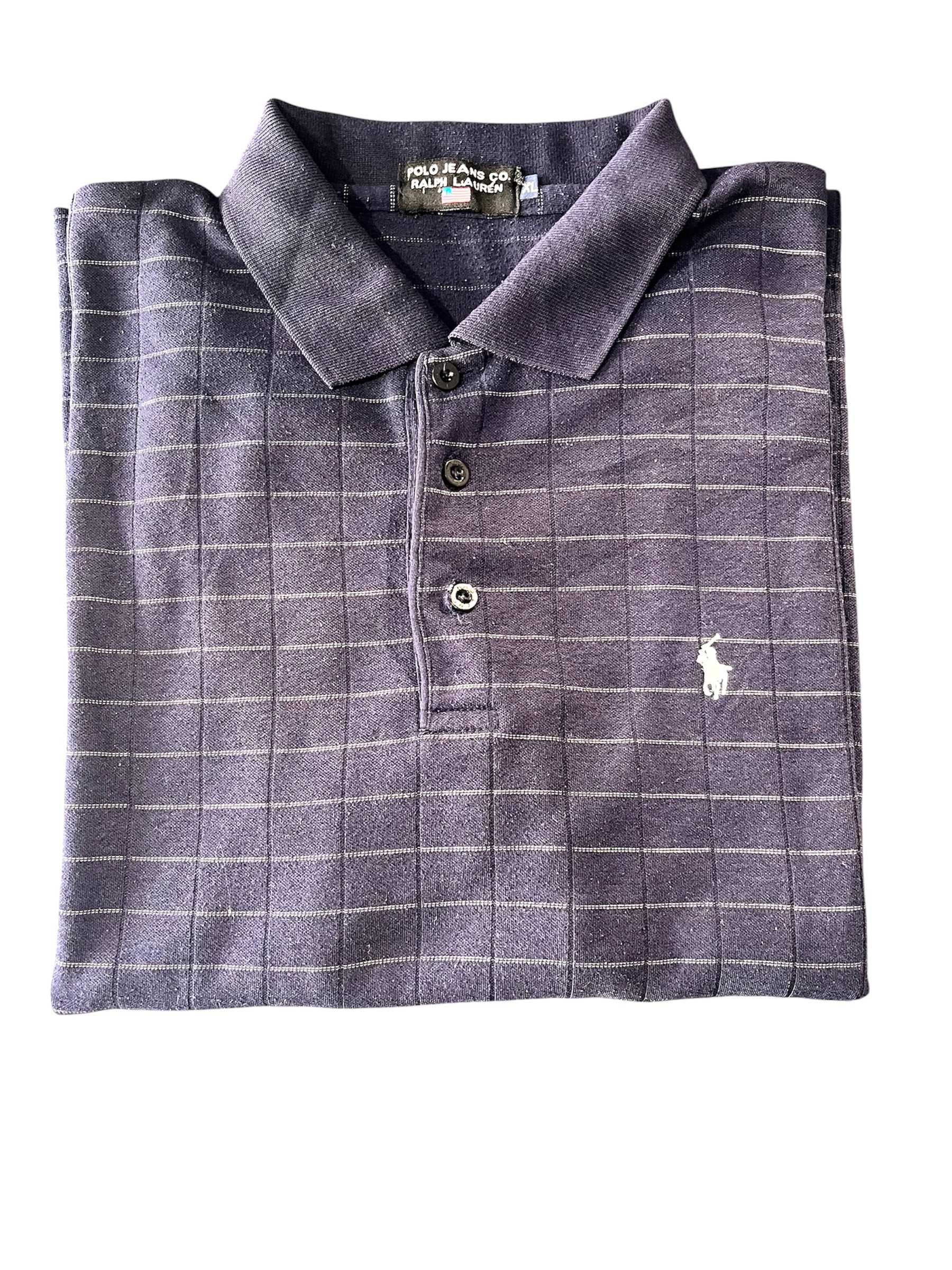 Polo Ralph Lauren โ Polo Windowpane Manica lunga Preppy